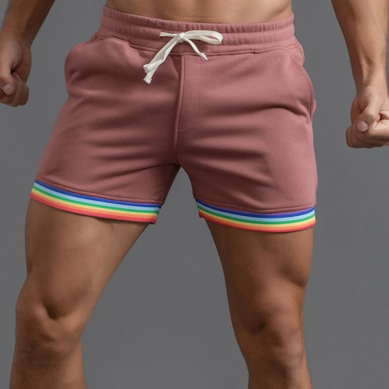 Arc-en-ciel Homme Short De Mode Coloré