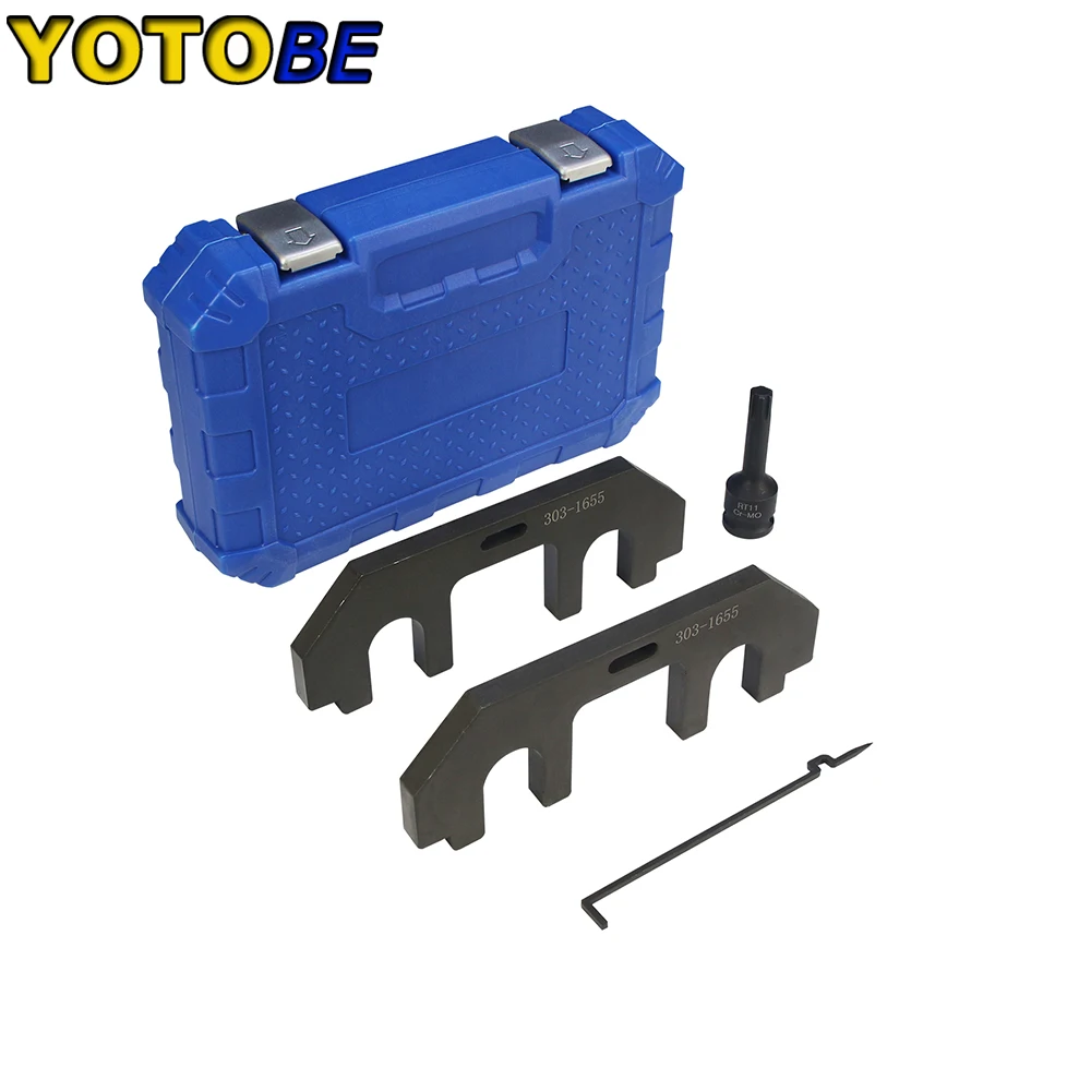 

Camshaft Holding Alignment Timing Tool For Ford 3.5L Upgraded EcoBoost Engine GT F-150 303-1655 and 303-1530 Chain Tensioner Set