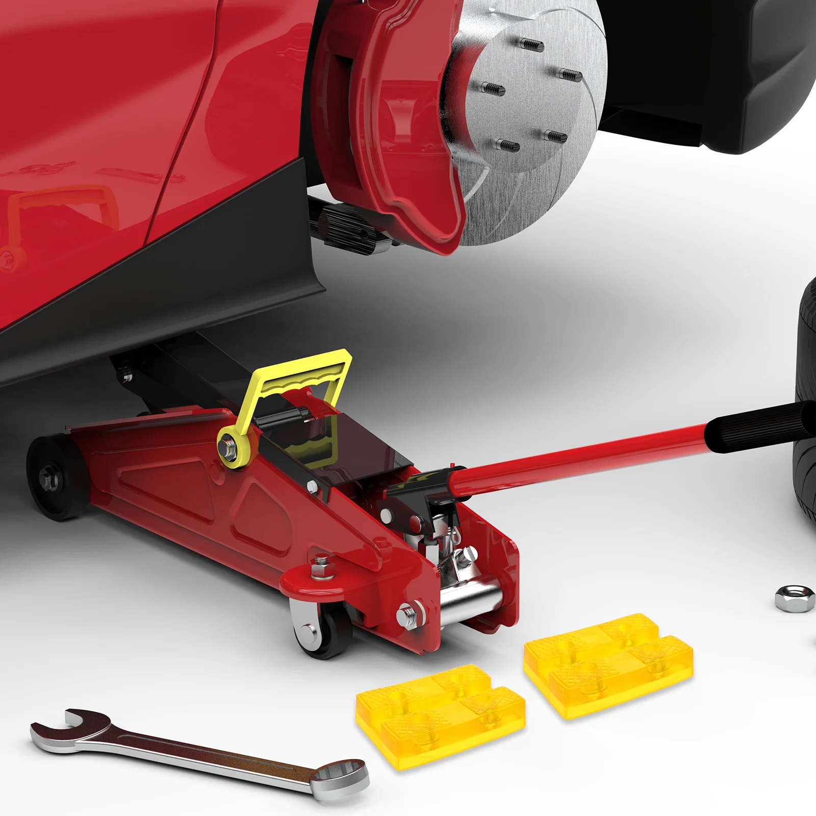 

4pcs Rubber Pad for Jack Stands Car Lifting Heavy Duty Non Slip Hydraulic Floor Adapter Vehicle Lifts RV JACK PADS