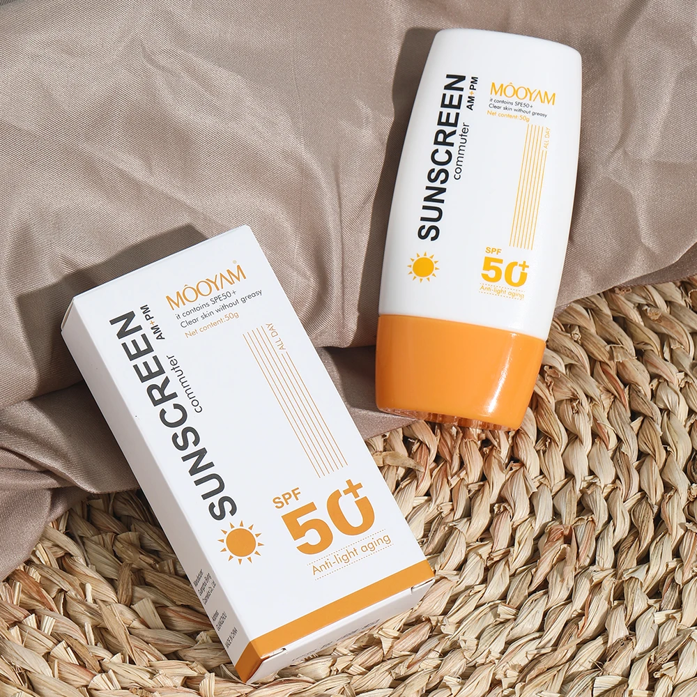 Sunscreen Cream SPF 50+UV Protective Sun Block Isolation Cream Moisturizing Brightening Body Skin Care Cosmetics Product