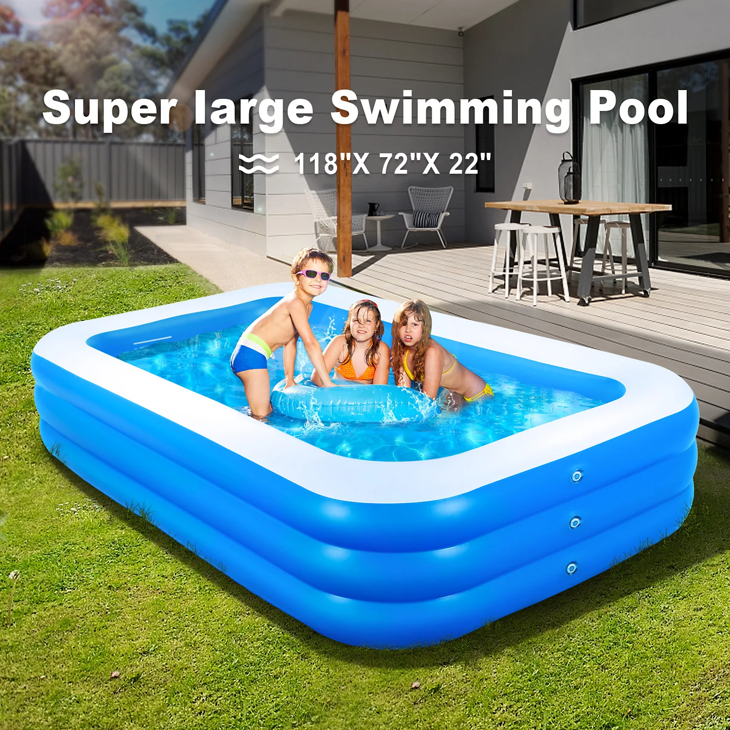 

Inflatable Swimming Pool for Adults Garden Outdoor Toy Pool Thickened Home Children's Paddling Pool Pisinas Inflables Grandes