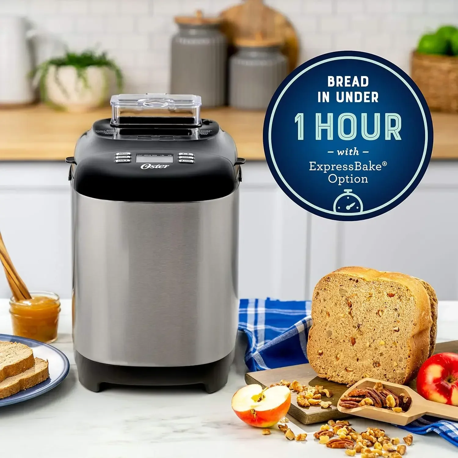 Oster Bread Maker with ExpressBake | 2 Pound Capacity