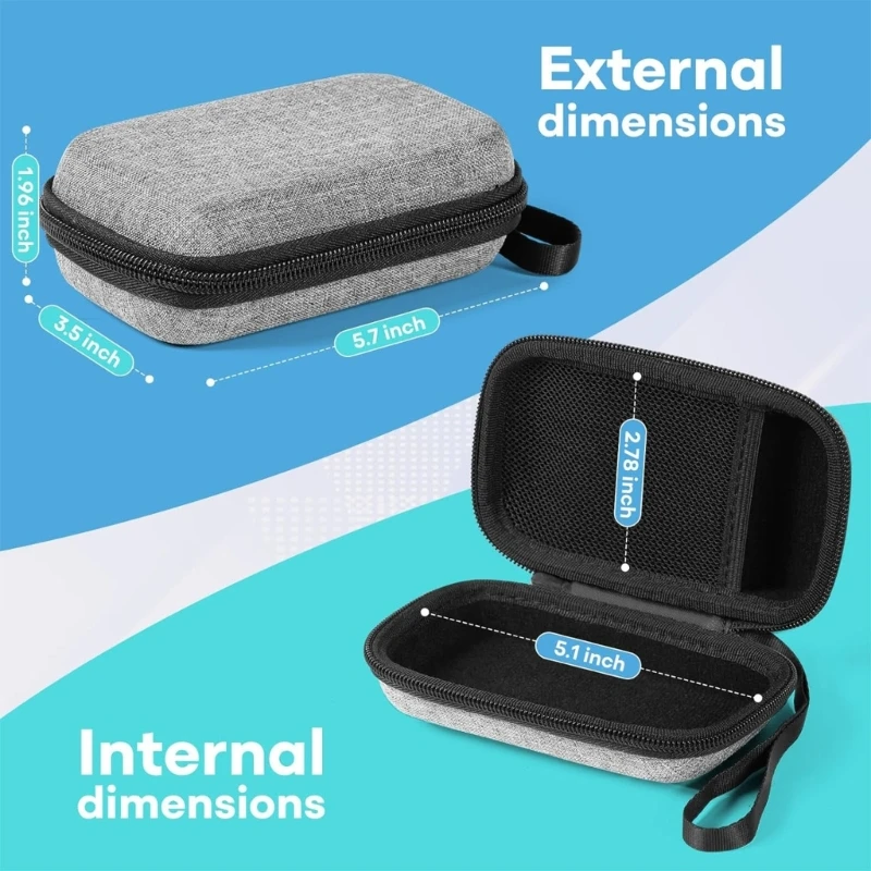 Carrying Bag for MagGo 3 in 1 EVA Case Can Storage & Data Cable