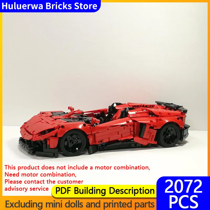 

Модель городской автомобиль MOC, строительные кирпичи, Aventador J, трансформируемый спортивный автомобиль, модульная технология, детский праздничный подарок, сборный игрушечный костюм