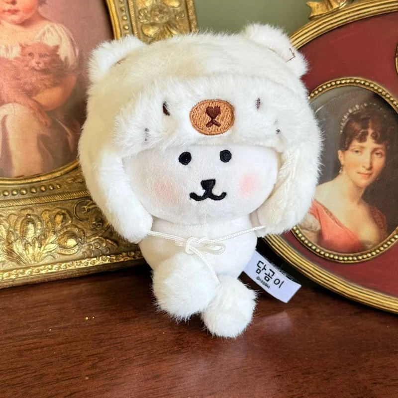 10/20 Cm Leuke Pluche Idool Pop Kleding Accessoires Cartoon Pluizige Witte Beer Schapen Hoed Diy Dress Up Pop geschenken