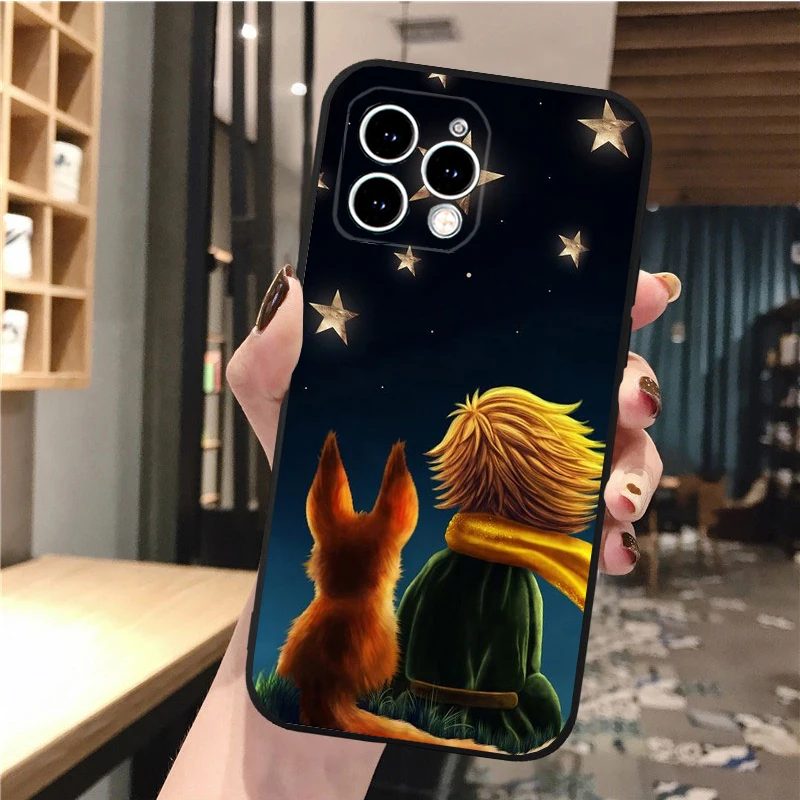 Handy hülle für iPhone 16 15 14 Pro Max 16 15 14 13 12 Pro 15Plus iPhone 11 die kleine Prince Fox Hülle Funda