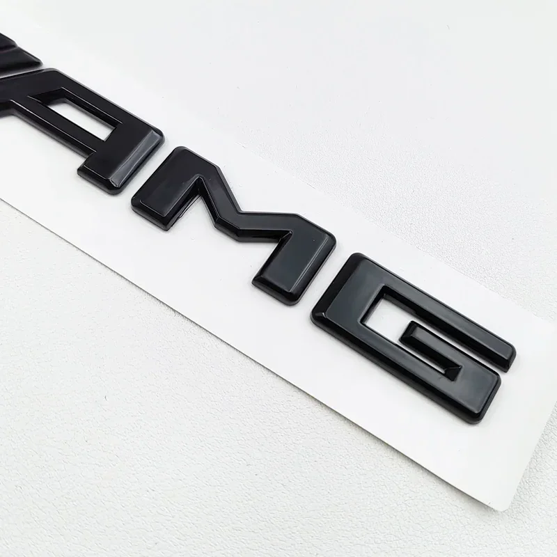 ثلاثية الأبعاد ABS أسود A35 A45 A160 A180 A200 A250 شعار رسائل 4MATIC شارة سيارة الخلفية ستار ملصق AMG شعار لمرسيدس بنز W176 W177 #5