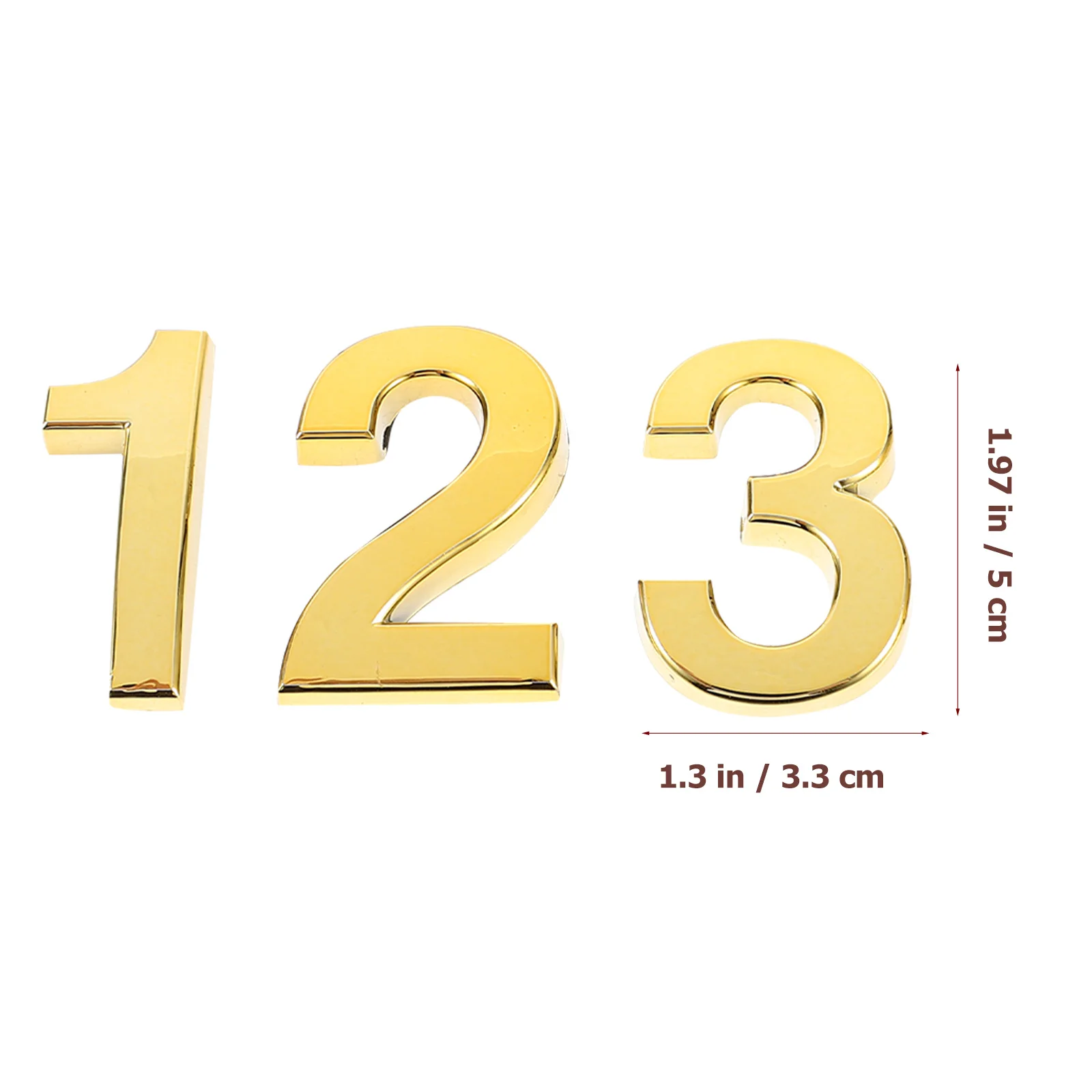 10pcs Modern Number Sign 3D Floating Acrylic For Outside Durable Stick On Address Numbers Mailbox Door Signs Door