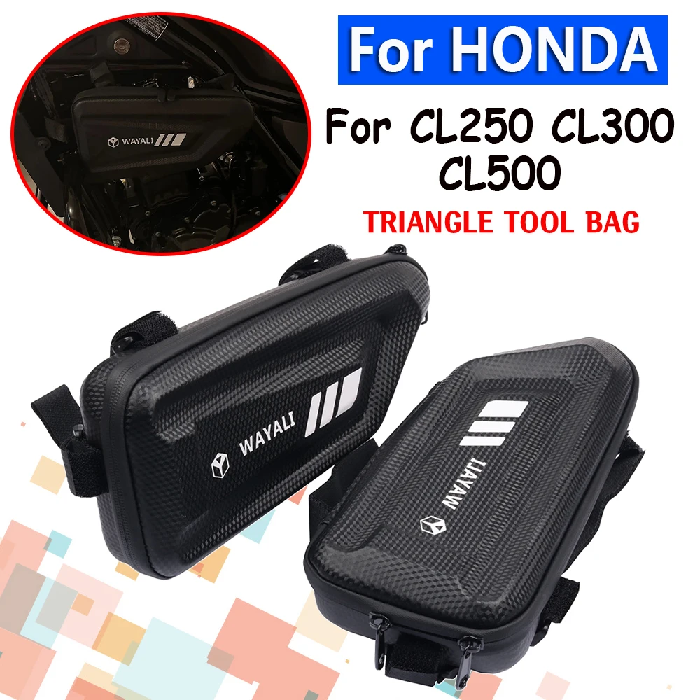 

Motorcycle Accessories Side Bag Waterproof Triangle Bags Pouch Storage Bag For Honda CL500 CL250 CL300 CL 500 CL 300 CL 250 2023