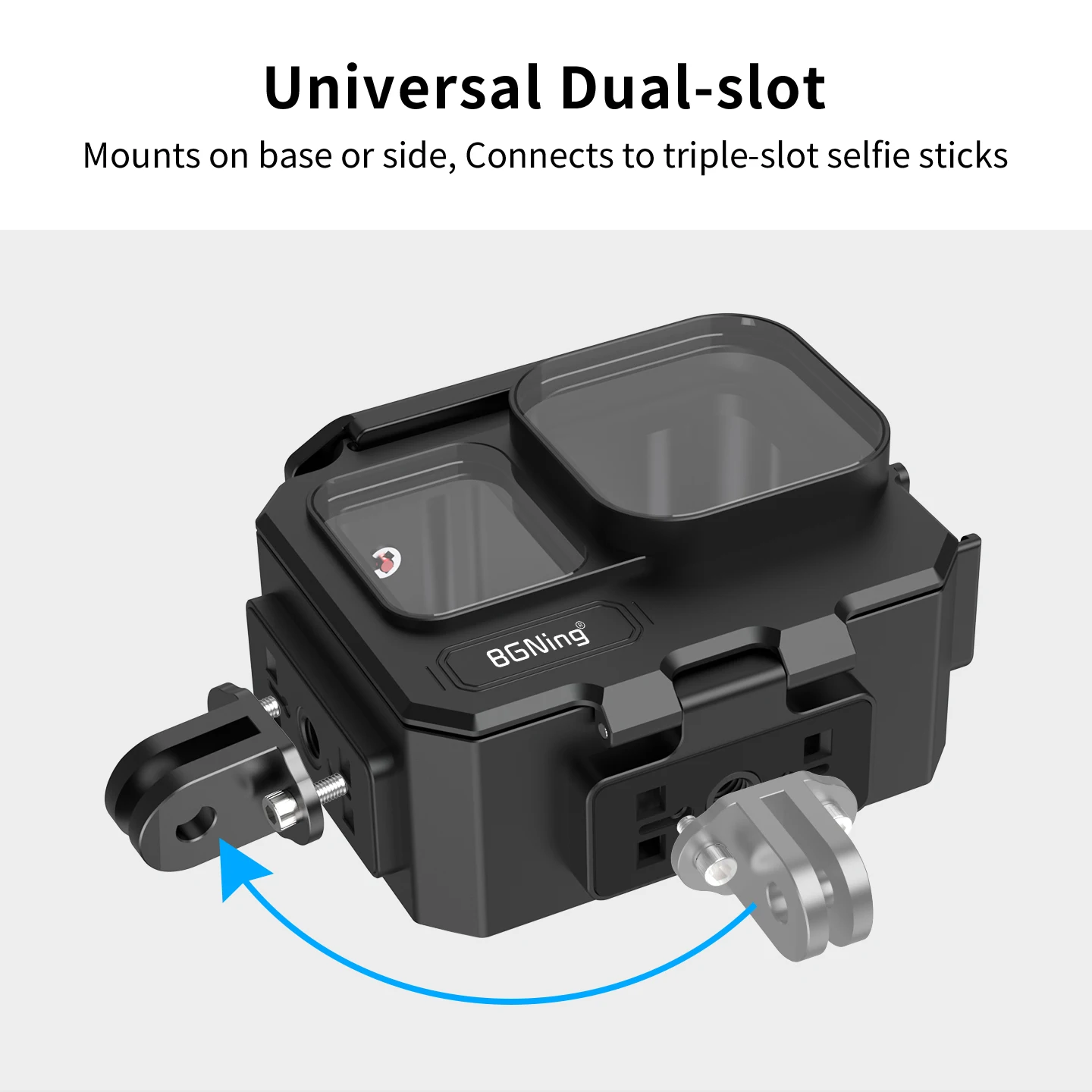 IP68 Tauchgehäuse 80M Wasserdichter Schutzkasten Metallkäfig für Insta360 AcePro Ace Pro2 Gehäuseabdeckung Schnellverschluss-Kamerarahmen – Detail 21
