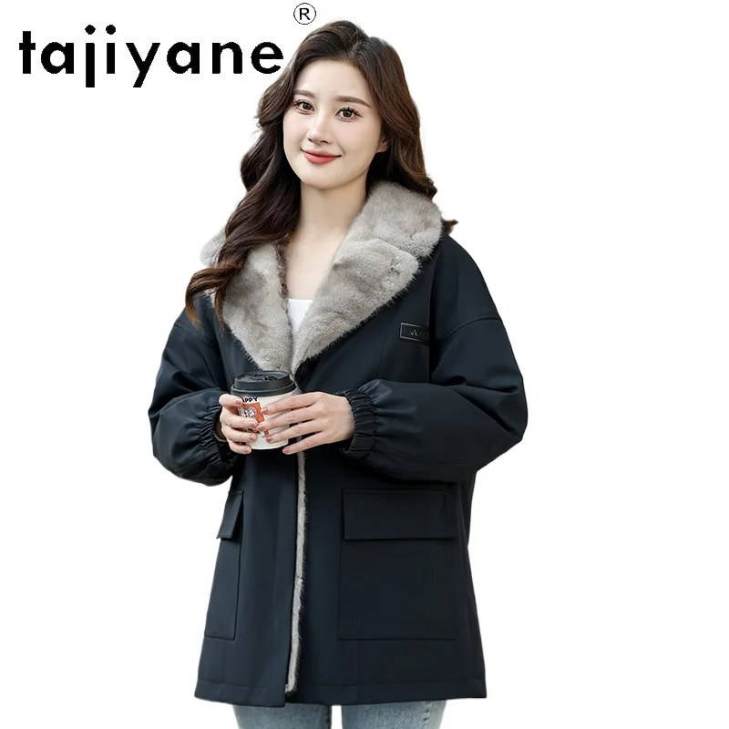 

TAJIYANE Natural Lamb Fur Coat for Women Warm Thick Jacket Cold-Resistant Ladies Outerwears 2025 Winter Woman Clothing fourrure