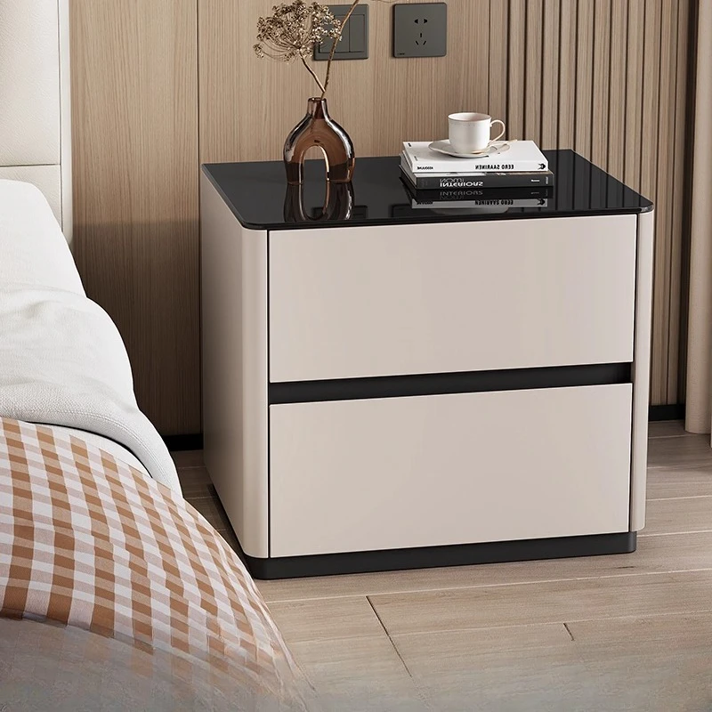 

Decor Bedroom Nightstand Mobile Cabinets Living Room Drawers Luxury Storage Bedside Table Trendy Mesa De Noche Hotel Furniture
