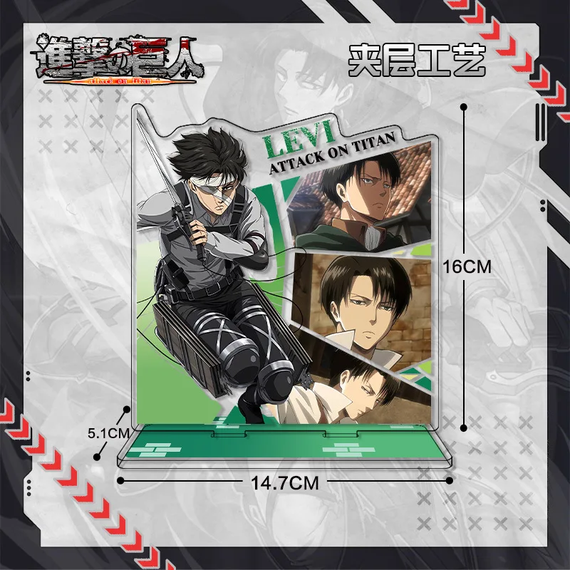 Anime Attack On Titan Acrylic Stand Shingeki No Kyojin Figures Miniatures Manga Figurines Garage Kits Model Toy Ornaments Decor