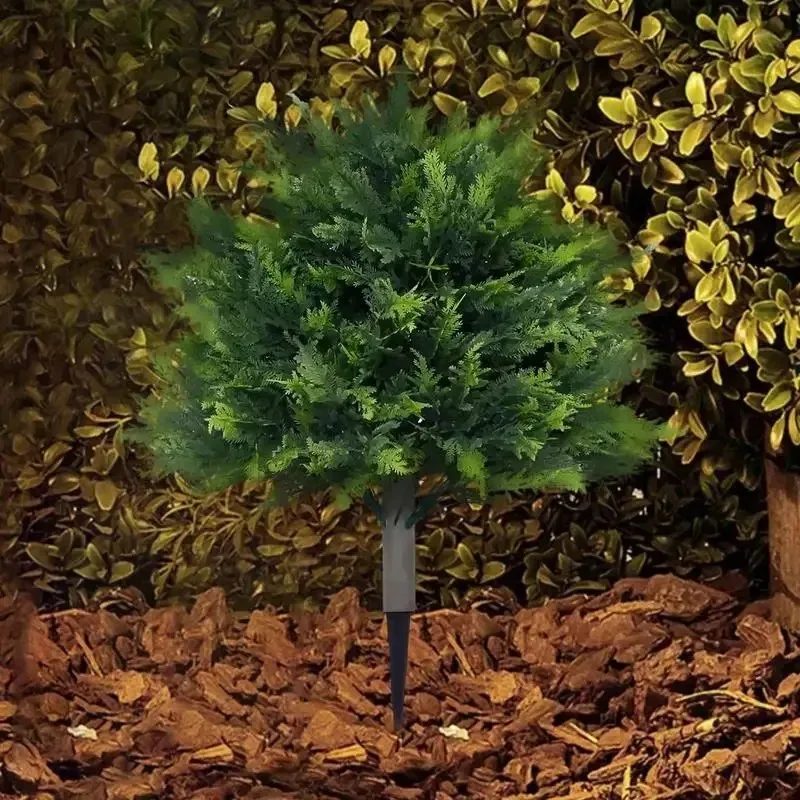 

Искусственные топиарий из кедра, домашние реалистичные растения кипариса, устойчивое к атмосферным воздействиям вечнозеленое дерево 2 фута с шипами для патио
