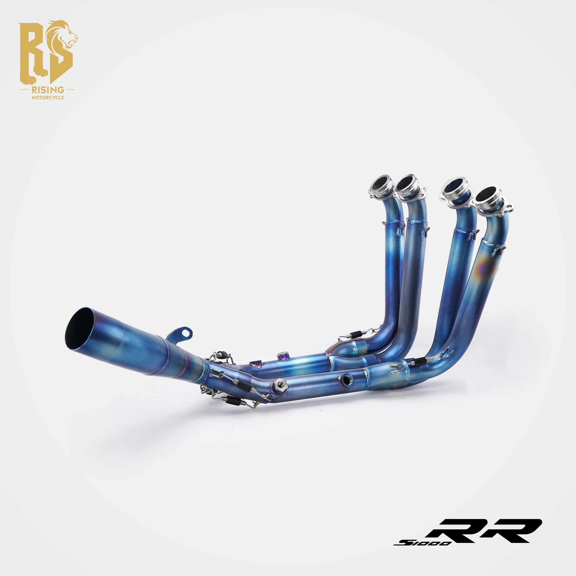 

RS Titanium Exhaust Manifold Header Pipe for BMW S1000R S1000RR 2019-2026 Lightweight High Performance Link for Original Muffler