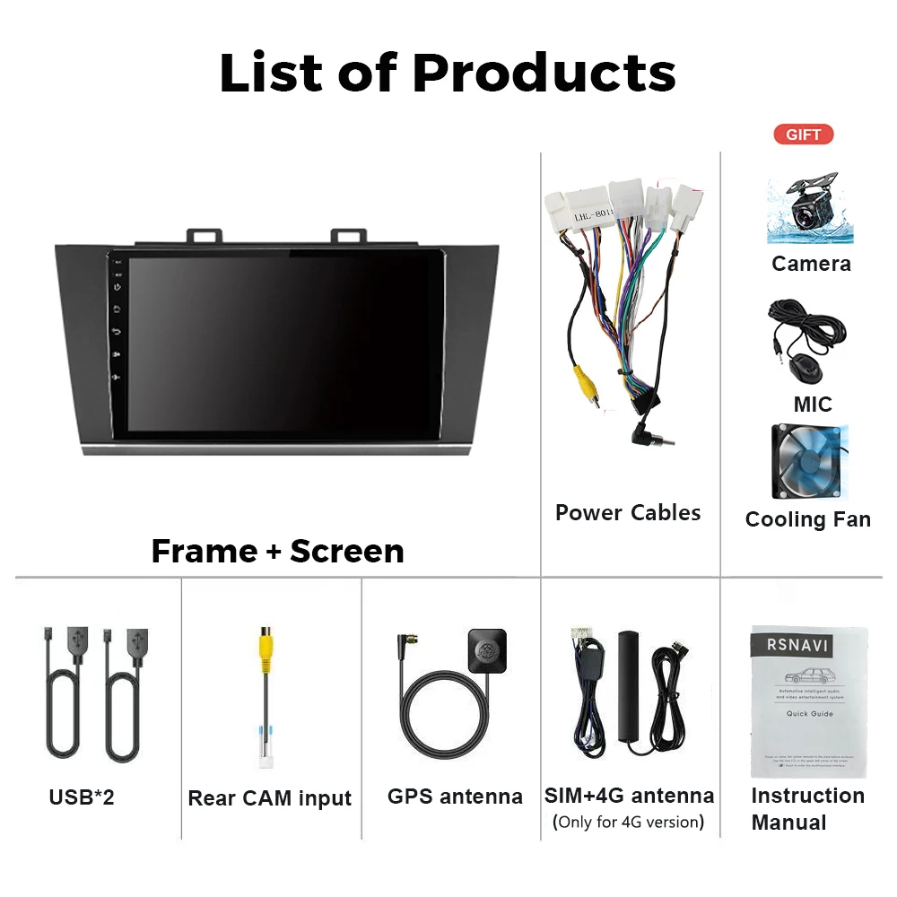 Android 15 For Subaru Outback 5 Legacy 6 2014 -2017 2K QLED Stereo Car Multimedia Radio Video Player GPS AI Voice CarPlay 4G DSP