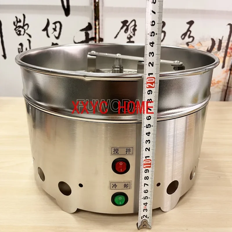 110V/220V 1200G Stainless Steel Large Air Volume Coffee Beans To Remove Silver Skin Self-Stirring Cooling Plate Cooling