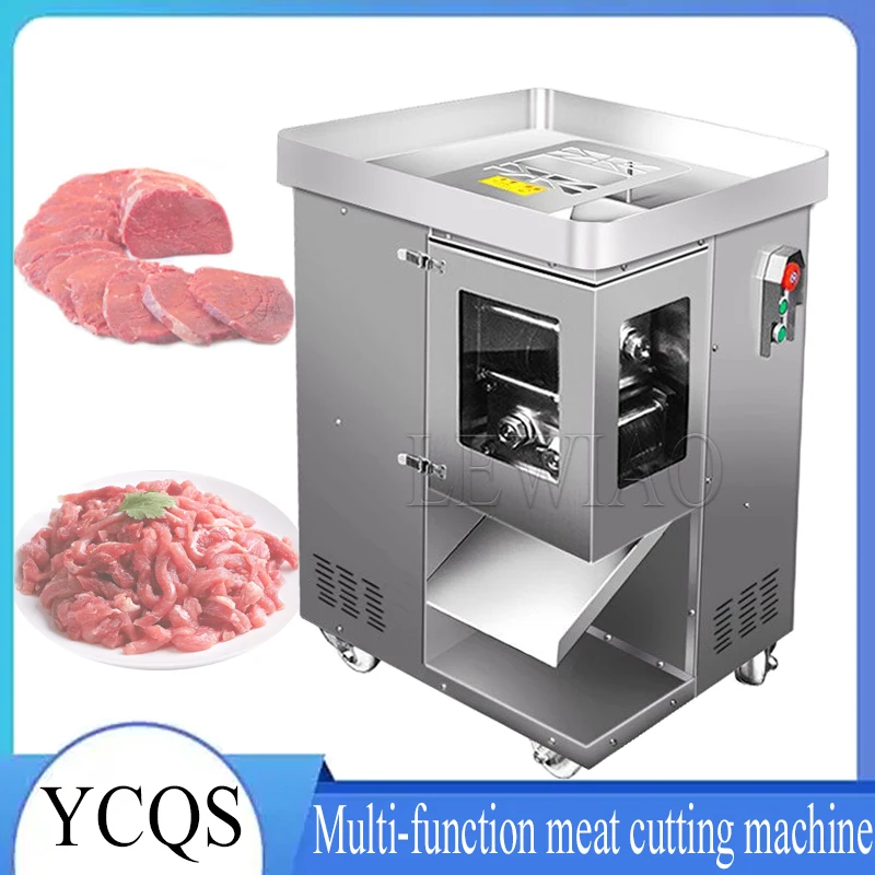 Commercial Home Meat Slicer Automatic Shred Slicer Dicing Machine Electric Multi Function Meat Grinder