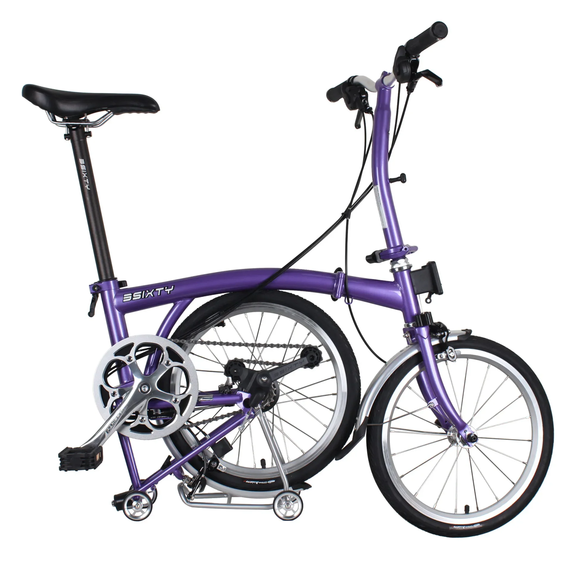 16 Inch  6 Speed M Bar S6 Foldable Bicycle High Quality Molybdenum Steel Frame Folding Bike