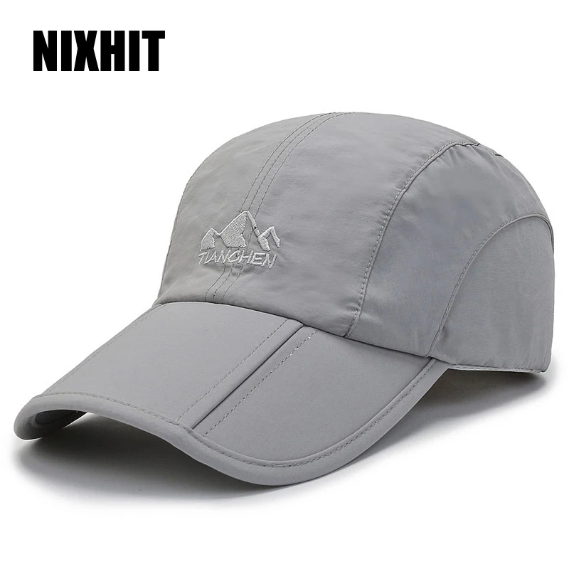 NIXHIT Outdoor Sports Foldable Breathable Thin Quick Drying Women Men\'s Baseball Cap Mountaineering Hiking Fishing Sun Hat A245