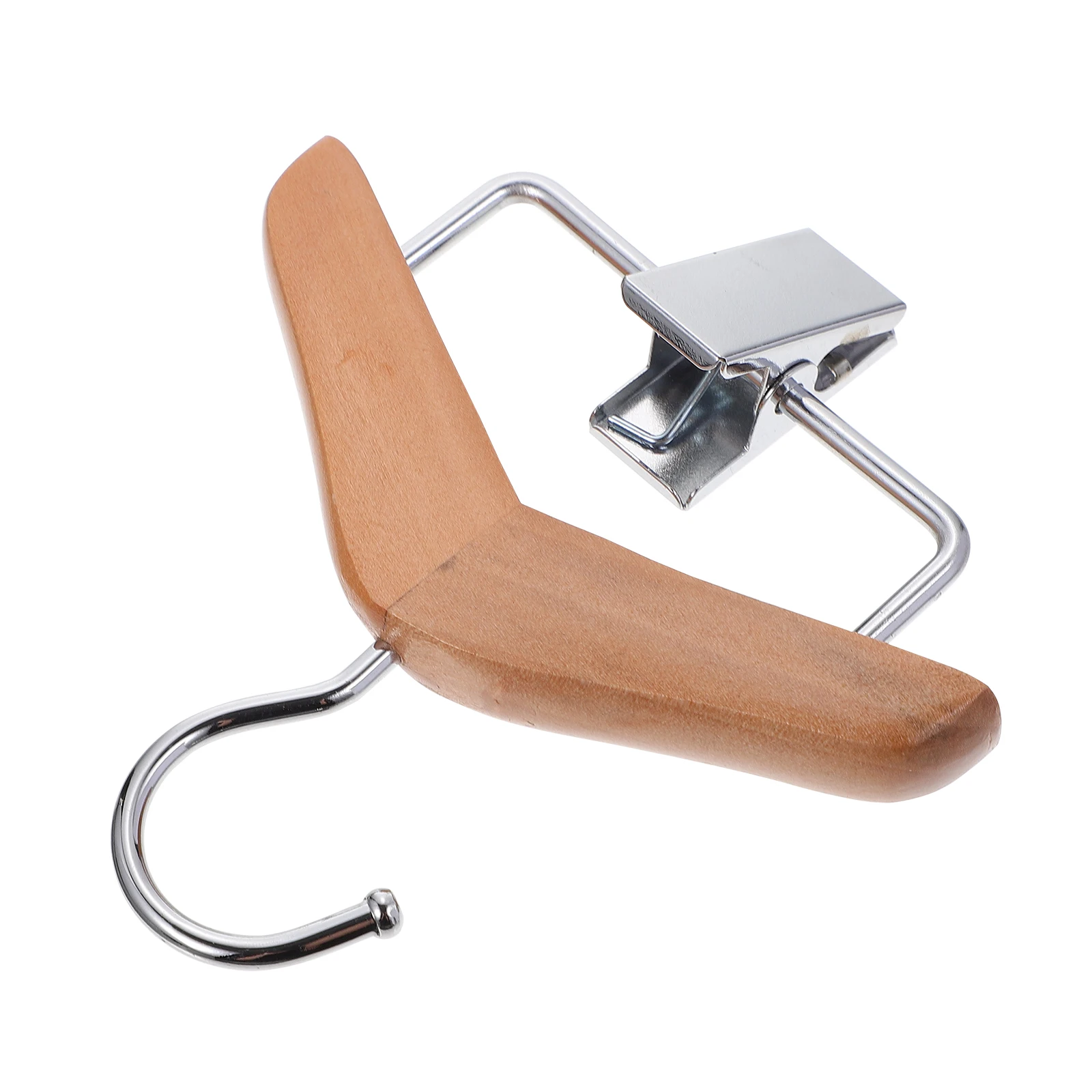 

Wooden Pet Clothes Rack Hanger Durable Dog Clothing Storage Adjustable Metal Clamp Puppy Apparel Hangers Dog Accessories Holder