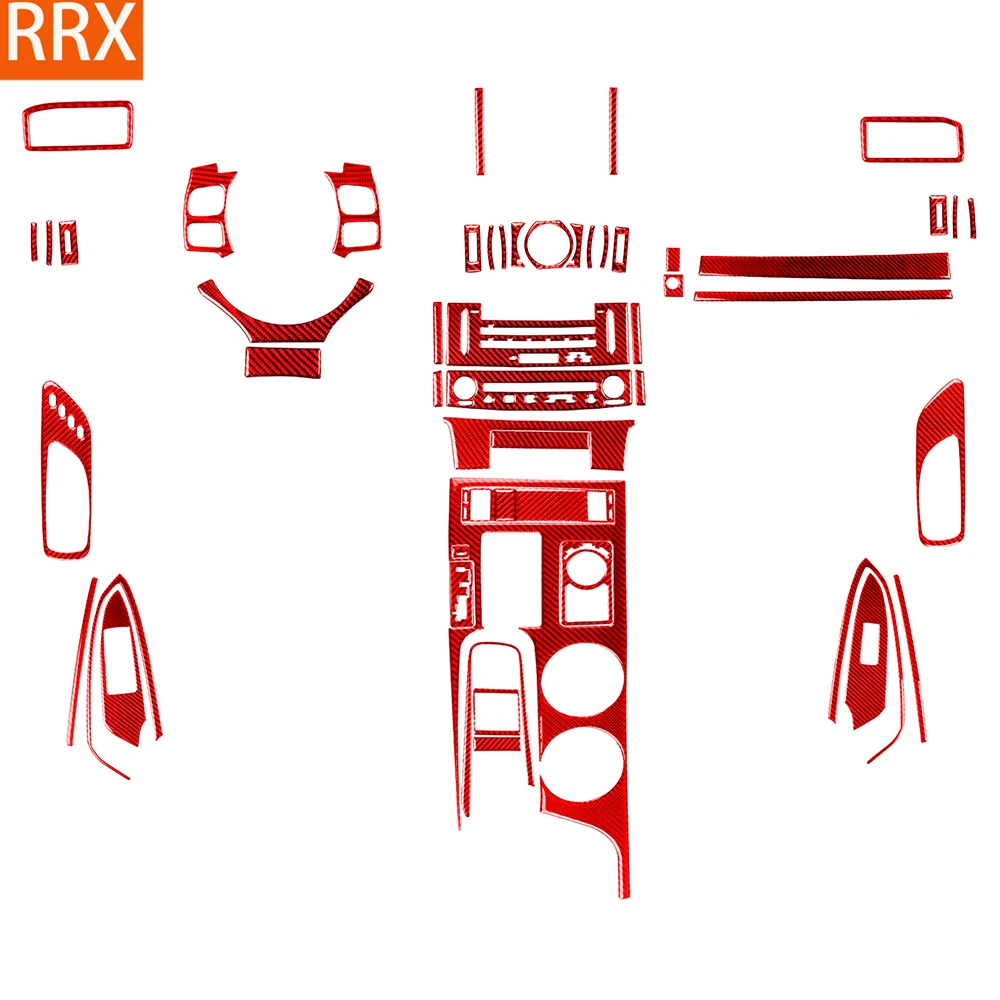 For Lexus RC300 350 200T 2015-2024 Real Carbon Fiber Sticker Navigation Radio AC CD Door Lift Panel Car Accessories decorative