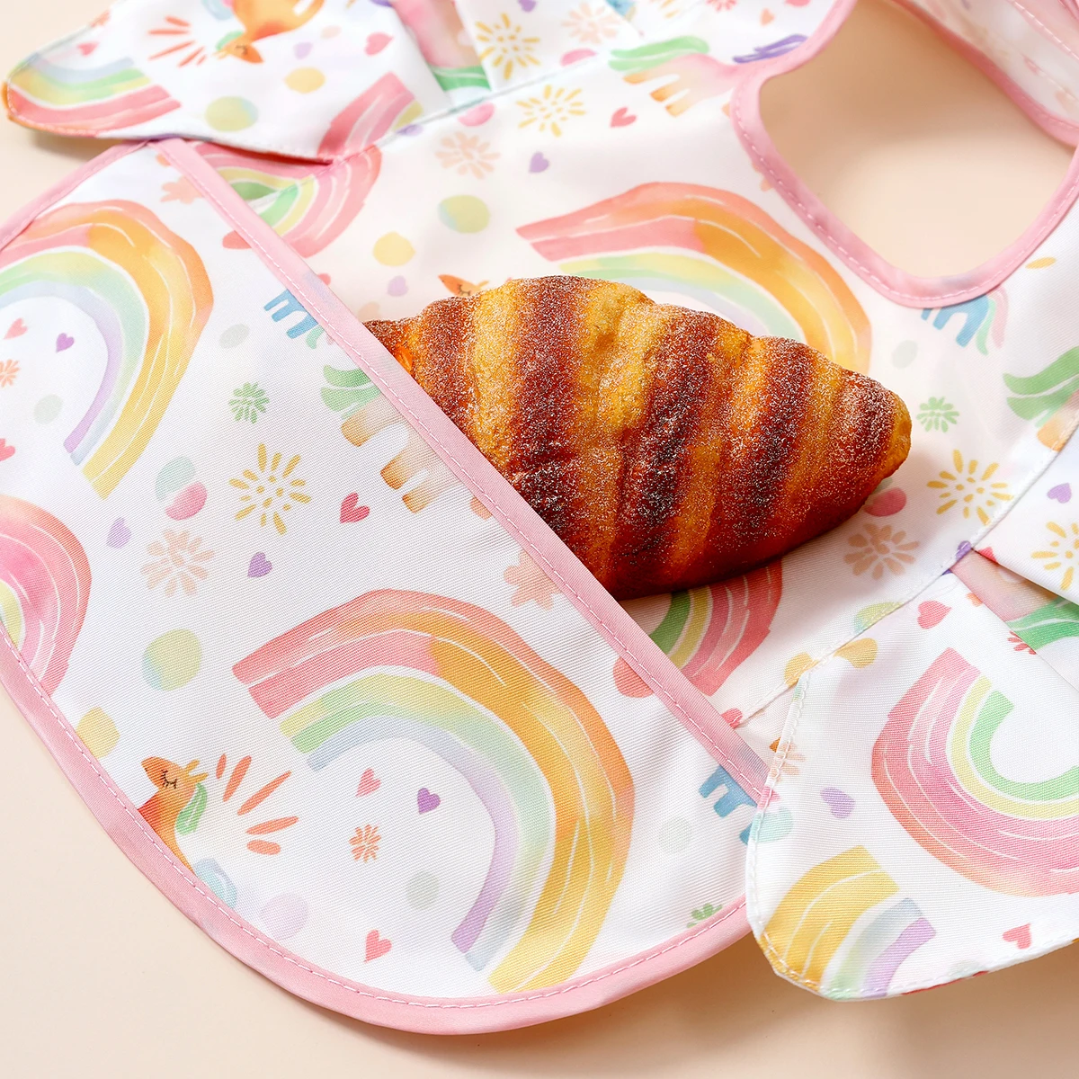 1 шт., милый детский нагрудник с ушками слона, водонепроницаемый нагрудник без рукавов для кормления младенцев, 100% полиэстер, нагрудники с карманами для еды ребенка