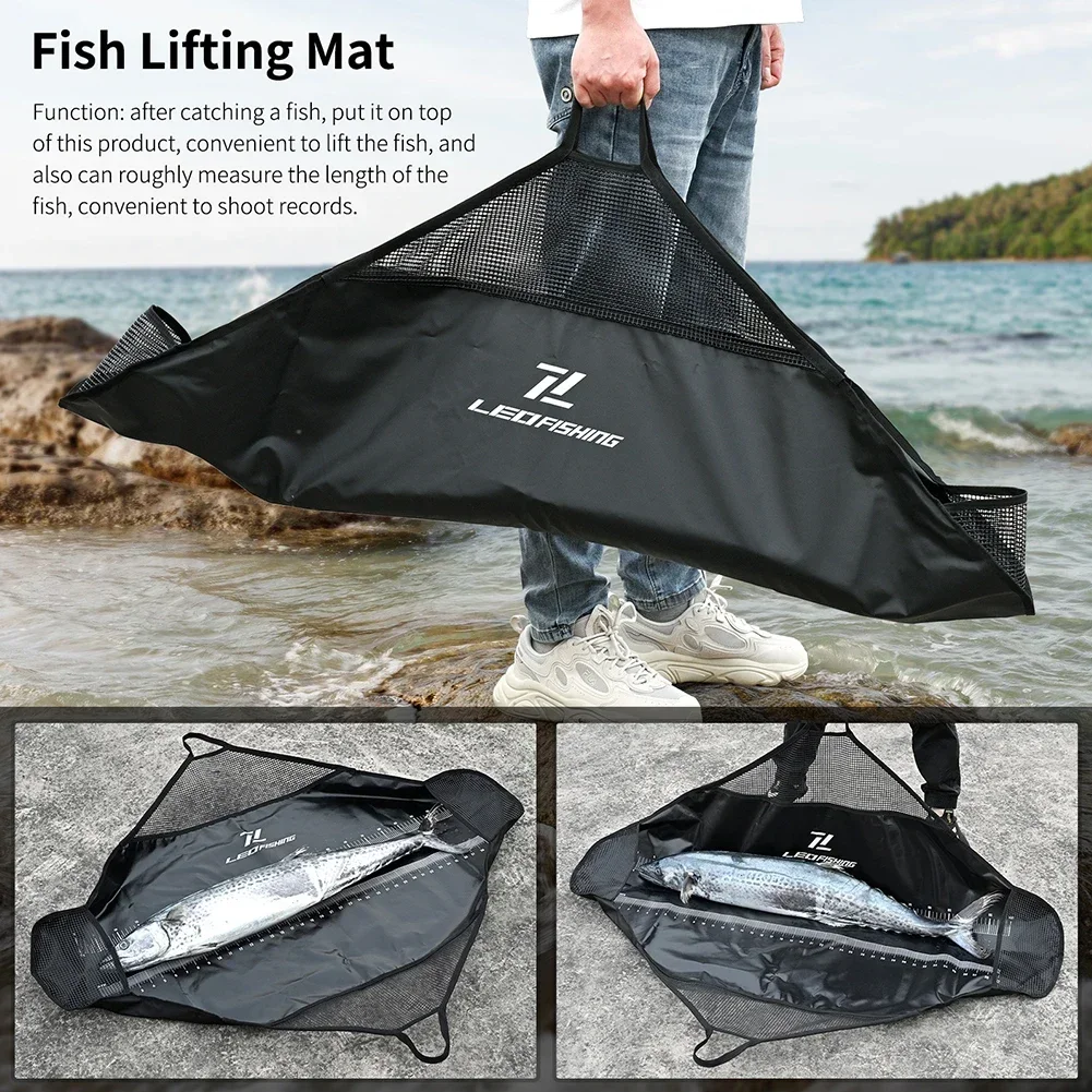 1pcs Fishing Landing Mat,Fishing Sling Bag Landing Mat Digital Scale Protector Traveling Unhooking Mat Fish Weighing Bags Gears