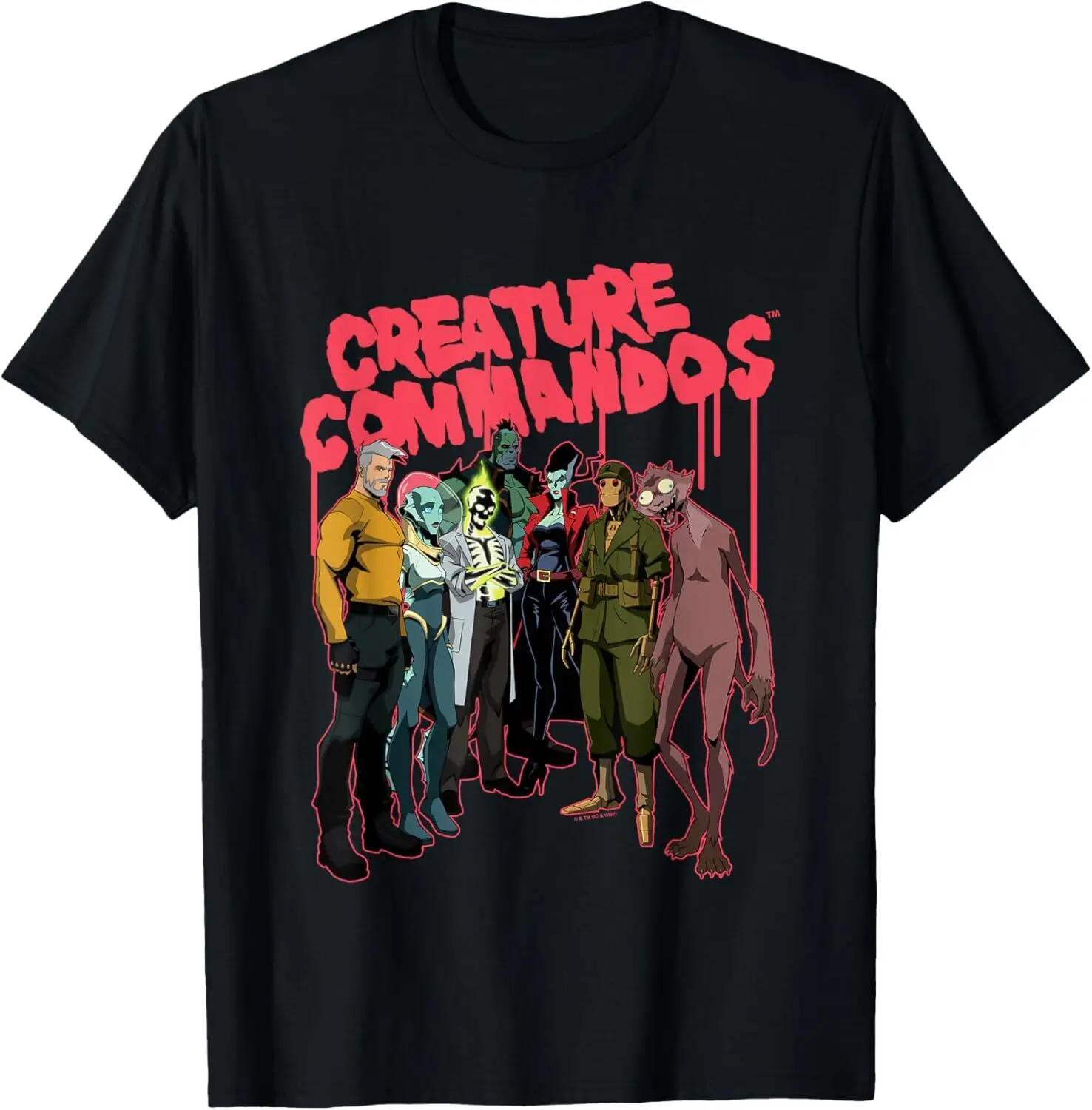 Creature Commandos Task Force M Group Shot T-Shirt Hoodie