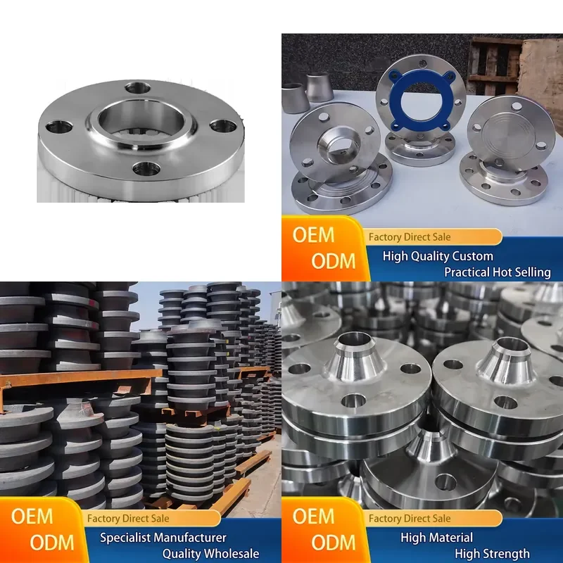 Stainless Steel Forged CNC Precision Turned Flat Welding Flange High Pressure Industrial Pipe Fitting