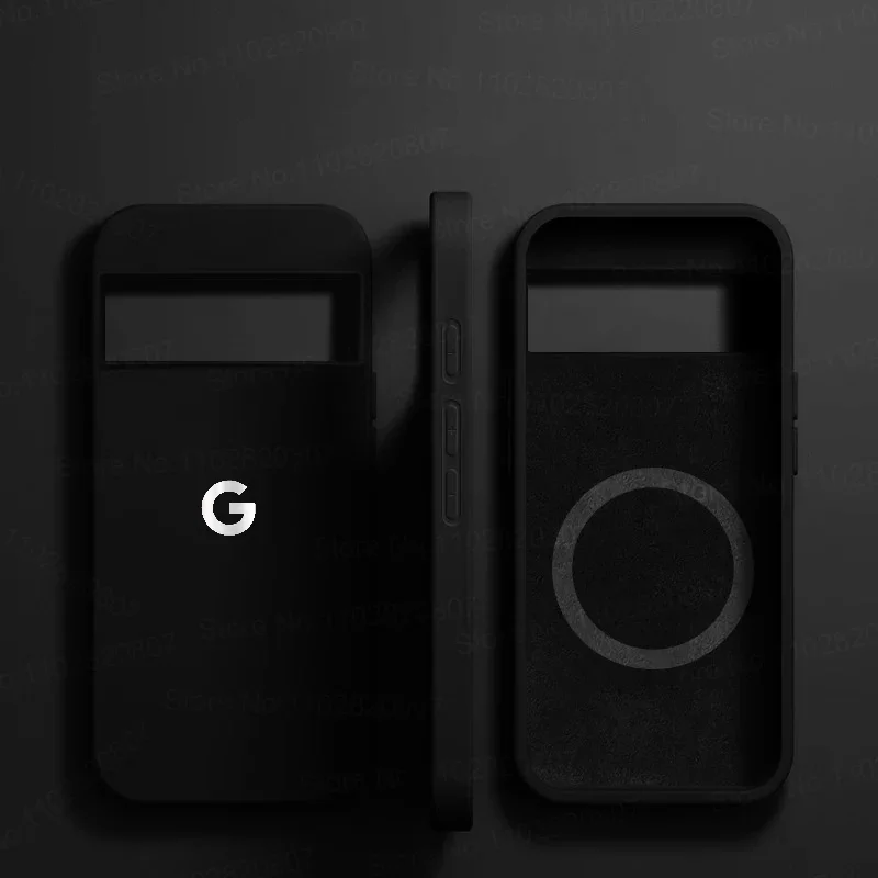 Luxe vloeibare siliconen huidvriendelijke achterkant hoesje voor Google Pixel 10 9 Pro XL 8 7 6 A/Pro voor MagSafe opladen schokbestendige zachte hoes