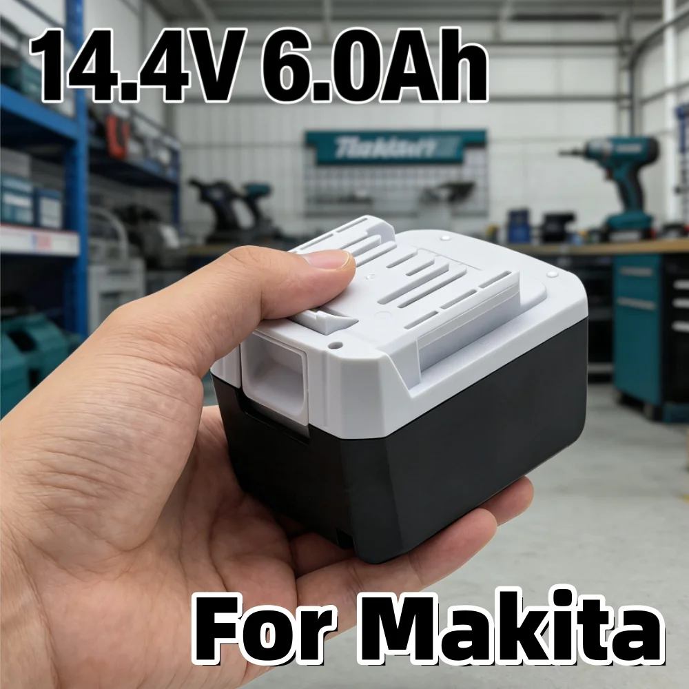 

Makita BL1460G Compatible 14.4V Rechargeable Li-Ion Battery 6.0Ah 10.0Ah Universal Fit for DC18WA DMR106 UH480D UH520D UM165D UR