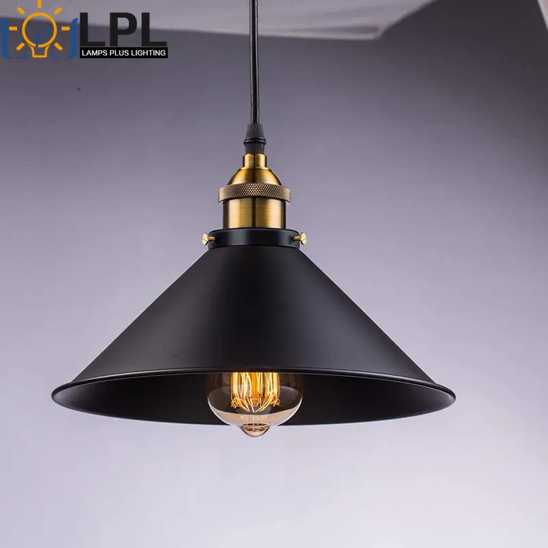 Lámpara colgante Retro Para Loft, Base Industrial, Edison, iluminación del hogar para sala de estar, E27