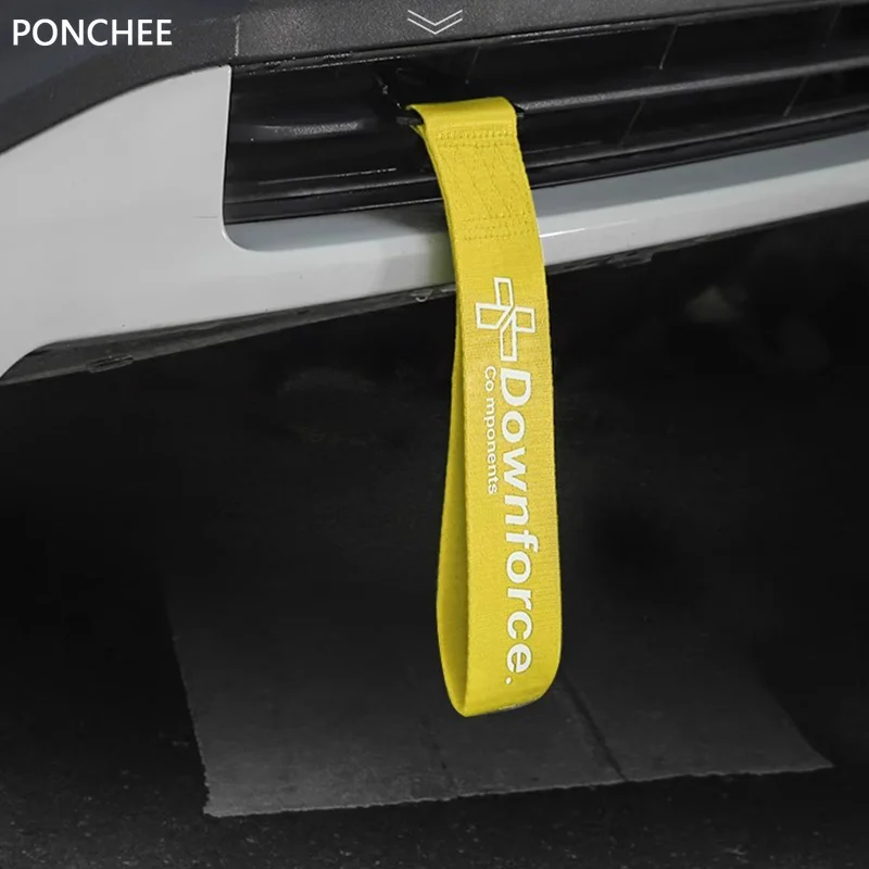 

For Lynk&Co 01 2021-2025 Front Bumper Decorative Band Trailer Belt Front Trailer Rope Tow Rope Automobile Modification Supplies
