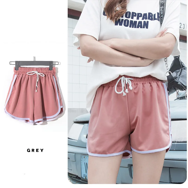 

Sports Shorts Women Summer 2024 New Candy Color Anti Emptied Skinny Shorts Casual Lady Elastic Waist Beach Correndo Short Pants