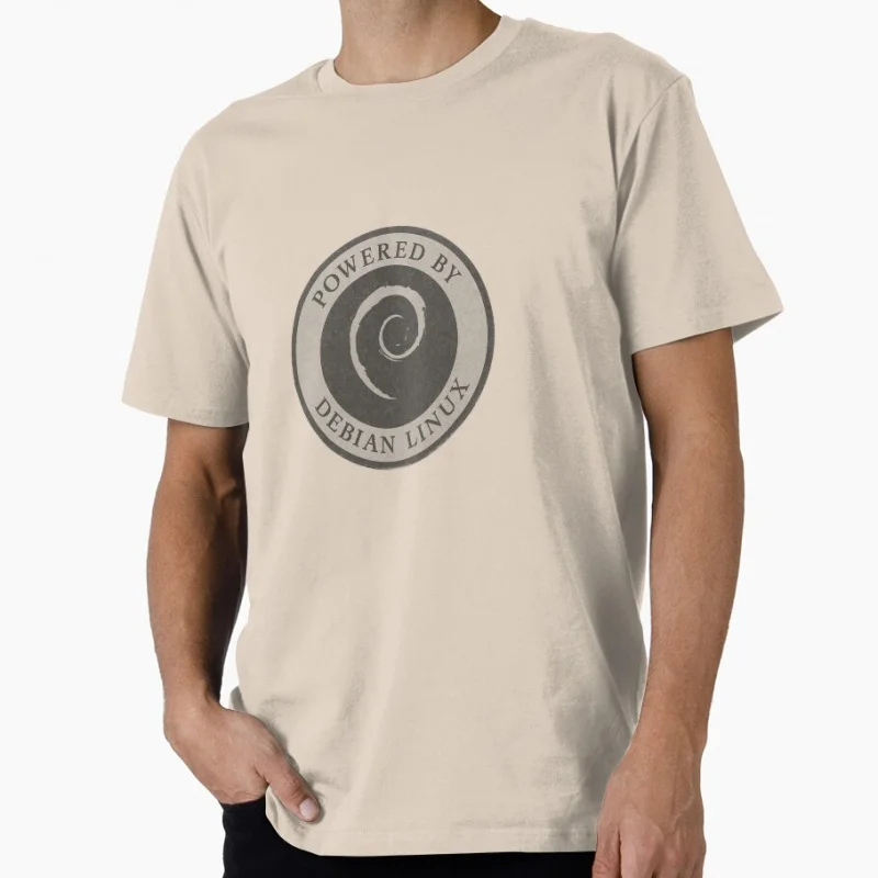 ديبيان لينكس مضحك هدية تي شيرت لمهندس البرمجيات الجرافيك الملابس المطور الفكاهة كبيرة الحجم بلايز S-6XL 100% القطن المحملة #6