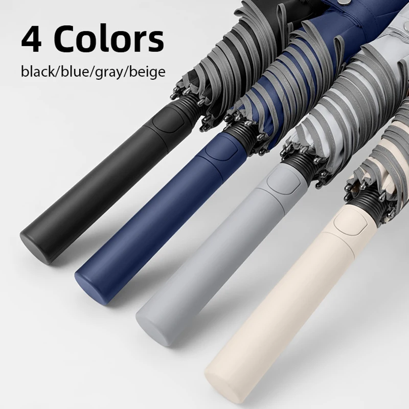 Big Golf Umbrella Rain Women Men 133cm Windproof 8 Ribs Straight Large Long Umbrella Reflective Safe Travel Outdoor Parasol