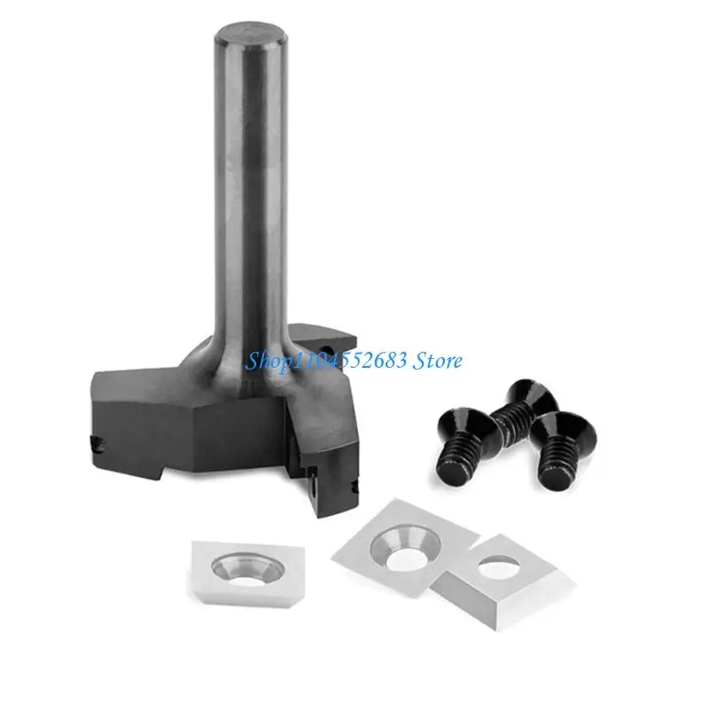Y6GD Replaceable Insert T Spoilboard Surfacing Router Bit for Wood Removal