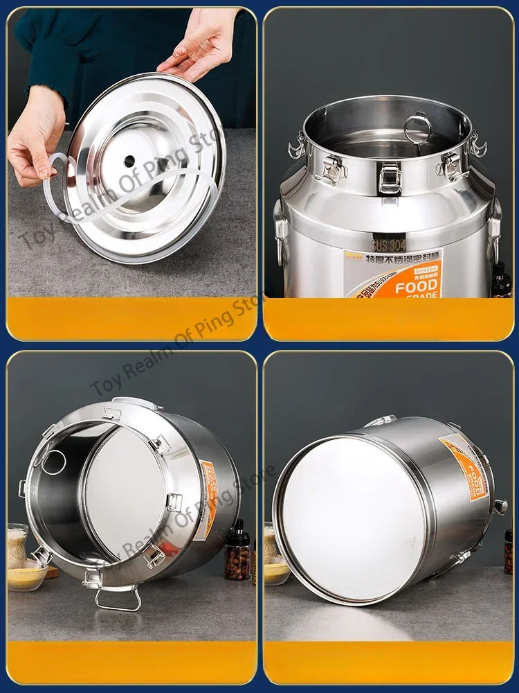 304 stainless steel fermentation barrel sealed brewing  Homemade wine fermentation barrel Beer barrel Brewing with exhaust