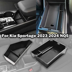 Center Console Organizer for Kia Sportage NQ5 2023 2024 Accessories Armrest Storage Box Tray Interior Secondary Car Storage Box