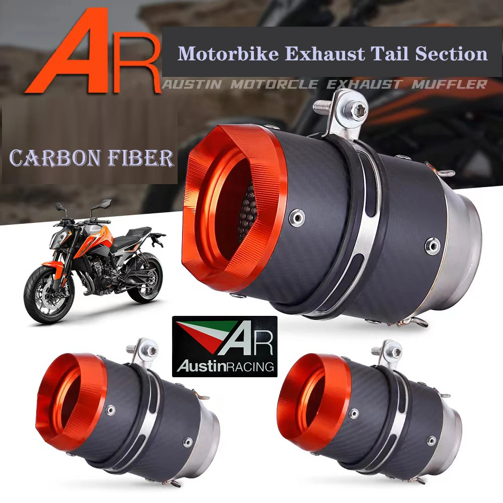 

51mm motorcycle exhaust pipe for R1 R3 R6 MT03/MT07 Z800 Z900 K7/K8 390ADV ZX6R Ninja 400 DUKE 821 1200-1200S model modification