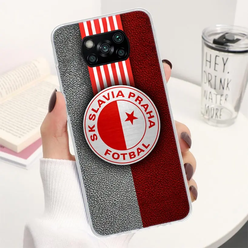 Sk Slavia Praha Czech Republic Coque Phone Case For Xiaomi Mi 11 Lite 11i 11T 10T 9T 12 Pro 10 9 8 12X 6X 5X Ultra Soft Cover Sh