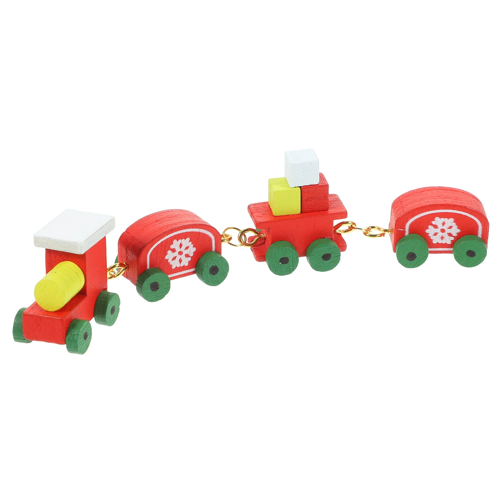 Set mini treno bambino albero di Natale artificiale modello di pavimento in legno