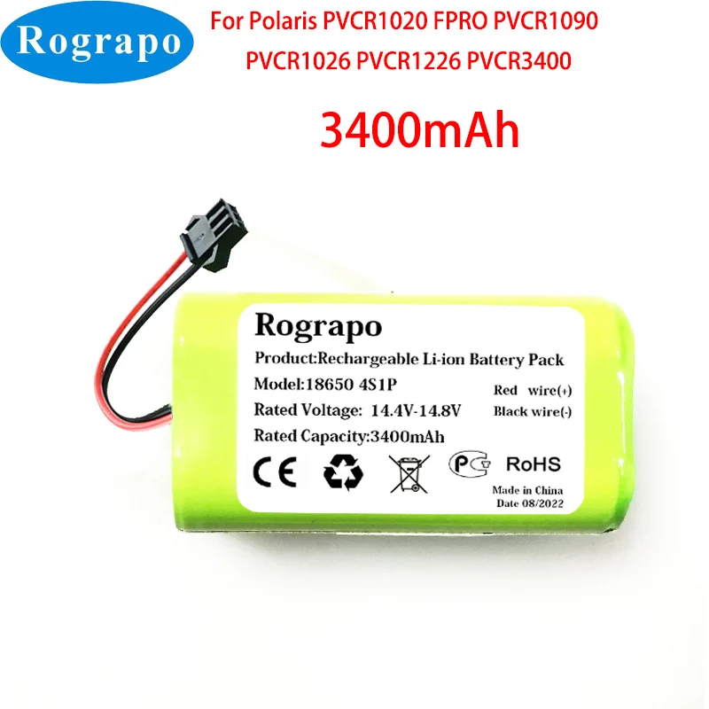 Nowy akumulator litowo-jonowy 3400mAh do Polaris PVCR1020 FPRO PVCR1090 PVCR1026 pvcr12626 PVCR3400 odkurzacz Robot