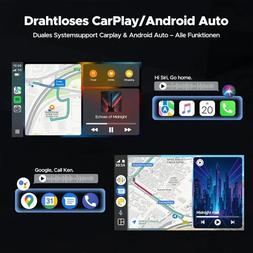 Imagen 2 del producto Ottocast Ottoscreen Ai 11,4 ""Wireless Carplay Android Auto Radio de coche pantalla de vídeo Multimedia incorporado Netflix YouTube Play store