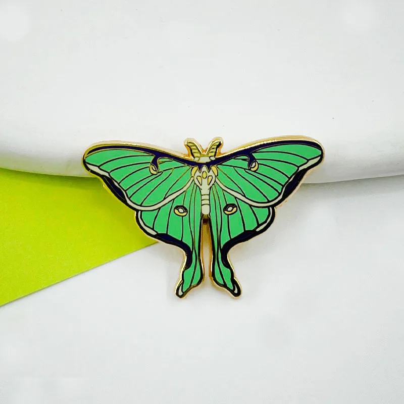 Luna Moth Enamel Pi… - image