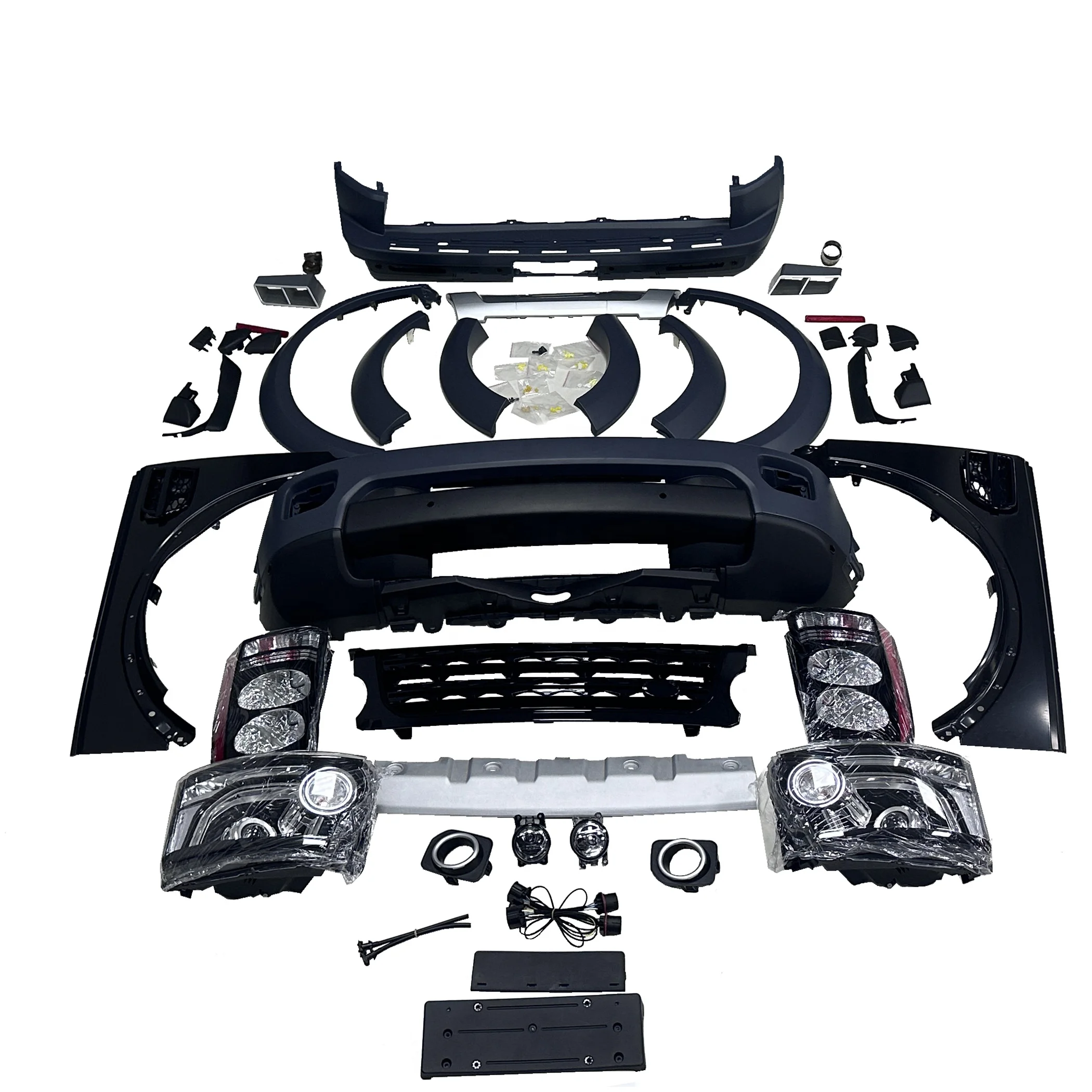 

Z-ART 2004-2009 Discovery 4 Looks Tuning Body Kit For Land Rover Discovery 3 Old To New Facelift Bumpers For Discovery LR3 L319