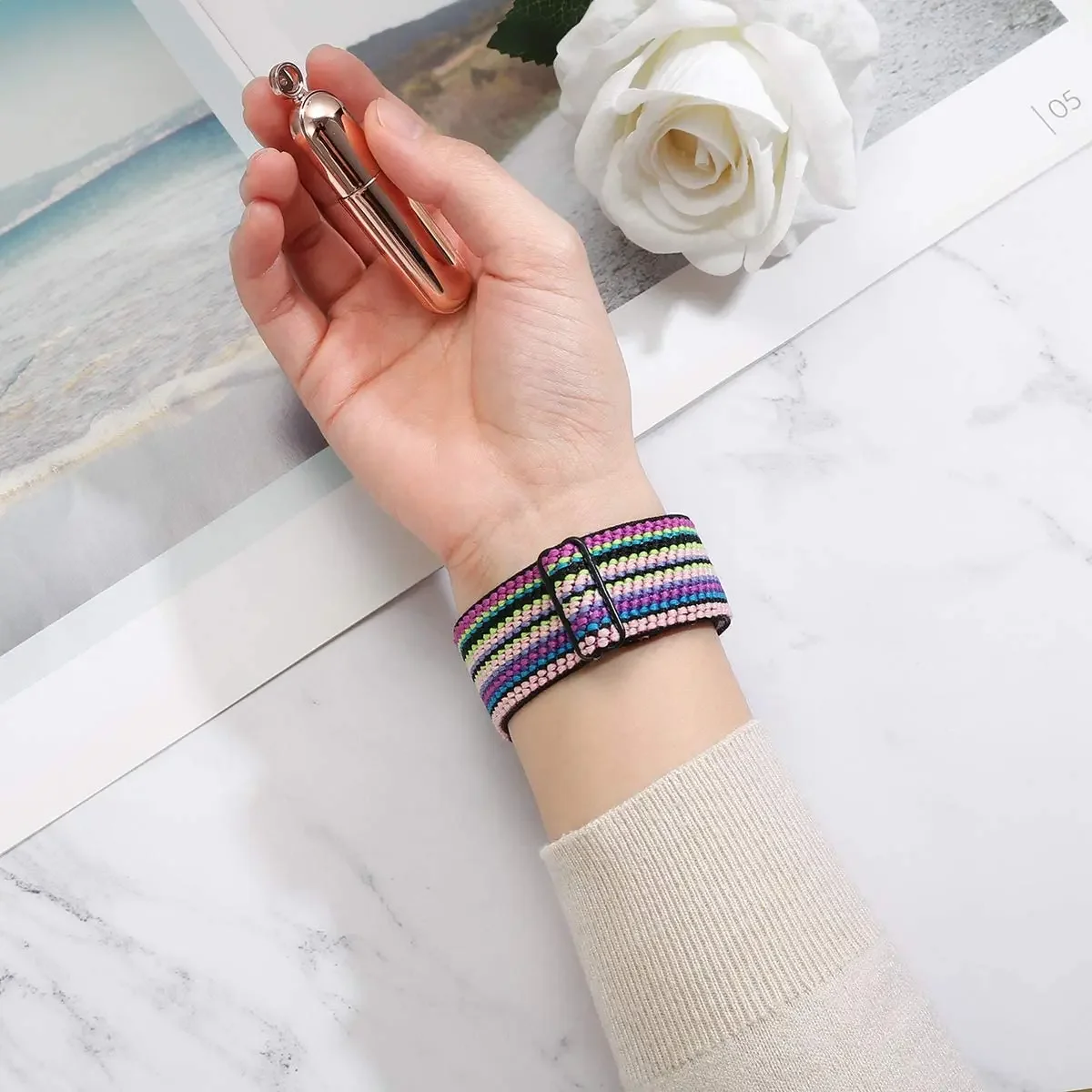 20 ミリメートル 22 ミリメートルストラップガーミン Venu 3 2/SQ 2 プラス弾性ナイロンバンドフォアランナー 265 255 165 168 245 音楽 Vivoactive 4 5 3 ブレスレット