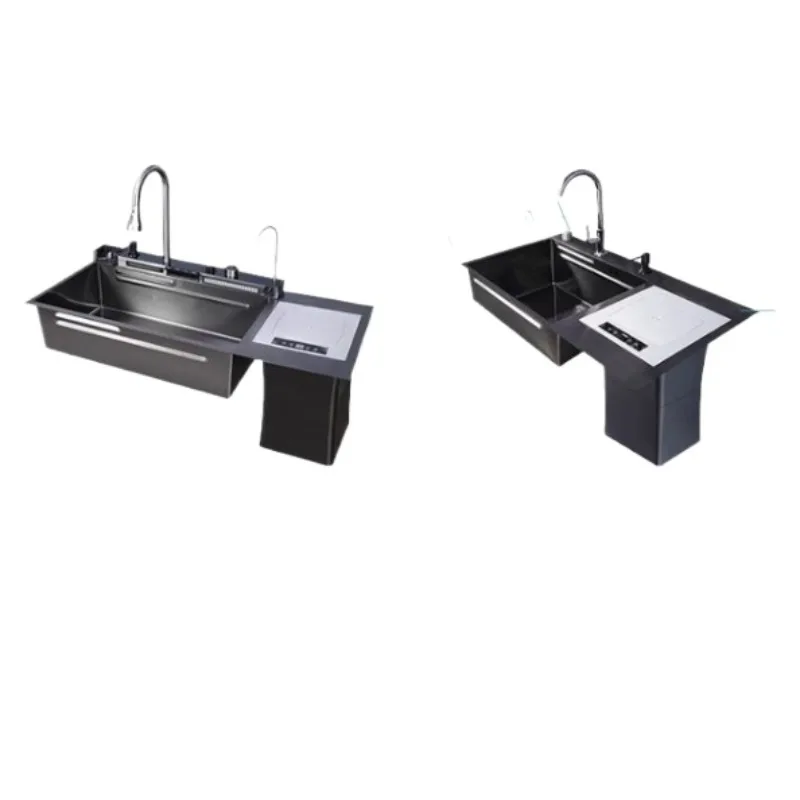

Embedded intelligent processing 2-in-1 kitchen sink all-in-one machine