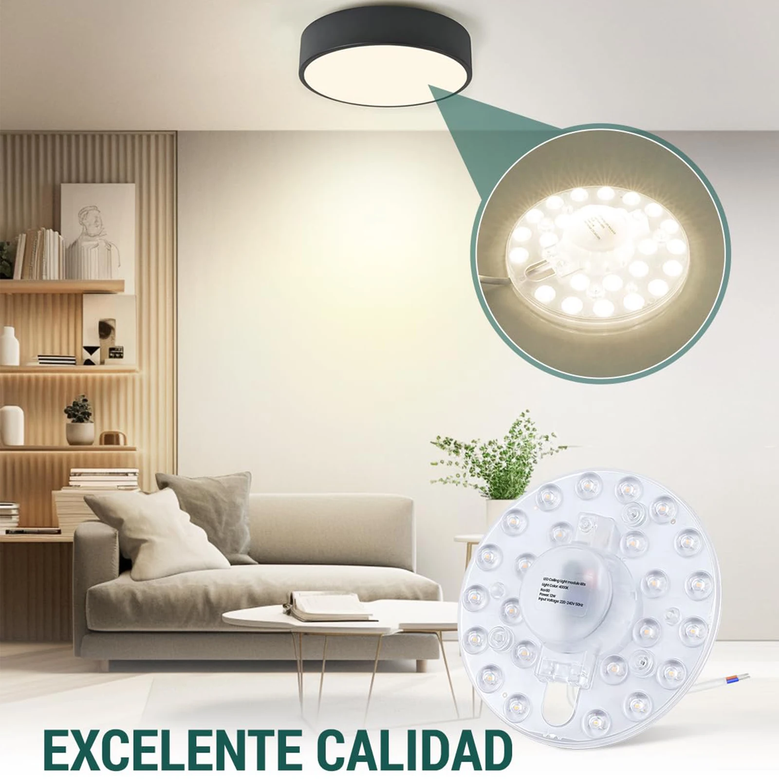 IRALAN Led Panel for Ceiling Lamp Chandelier 220V Cold Light/warm Light Panel Lamp Easy Installation Magnetic Led Panel Light